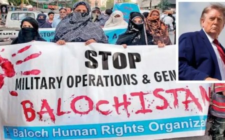 बलूचिस्तान में F-16 से नरसंहार: ट्रंप की चुप्पी पर उठे सवाल, बलूच नेताओं ने की सैन्य मदद रोकने की मांग