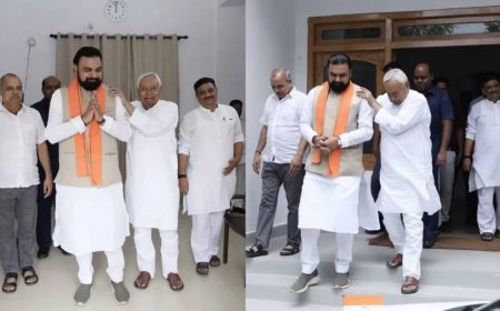 सीएम सम्राट चौधरी ने नीतीश कुमार से की मुलाकात: विकास कार्यों और तिरंगा यात्रा पर हुई चर्चा