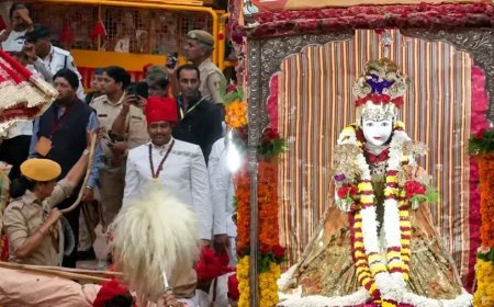 जयपुर में तीज माता की शाही सवारी का भव्य आयोजन, 175 कलाकारों ने बिखेरा लोक वैभव