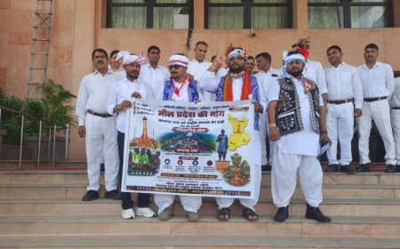 भील प्रदेश और मानगढ़ धाम को राष्ट्रीय स्मारक का दर्जा देने की मांग, बाप विधायकों का प्रदर्शन