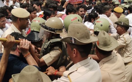 जयपुर छात्रसंघ चुनाव बहाली आंदोलन: विधानसभा घेराव के दौरान पुलिस से तीखी झड़प