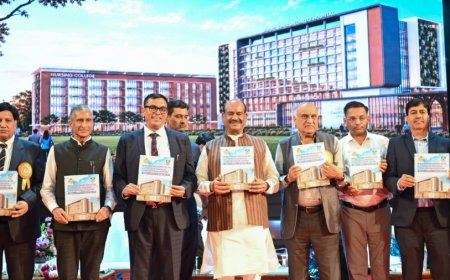 जयपुर में 600 बेड का अस्पताल बनाएगा माहेश्वरी समाज, ओम बिरला ने किया शिलान्यास