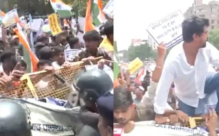 पटना में छात्रों का भारी हंगामा: सीएम आवास घेराव के दौरान पुलिस से झड़प, बीपीएससी परीक्षा रद्द करने की मांग