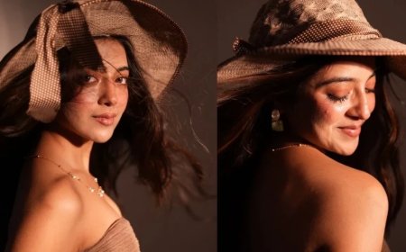 Khushi Dubey Photo: ब्राउन आउटफिट और स्टाइलिश हैट में खुशी दुबे का ग्लैमरस अवतार