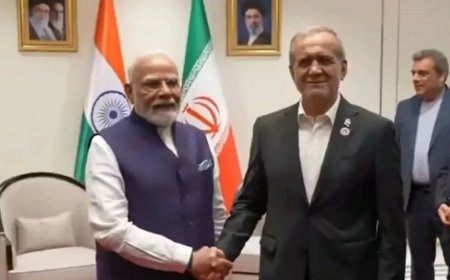 पीएम मोदी और मसूद पेजेश्कियान की बिश्केक में मुलाकात, ईरान युद्ध के बाद पहली बैठक