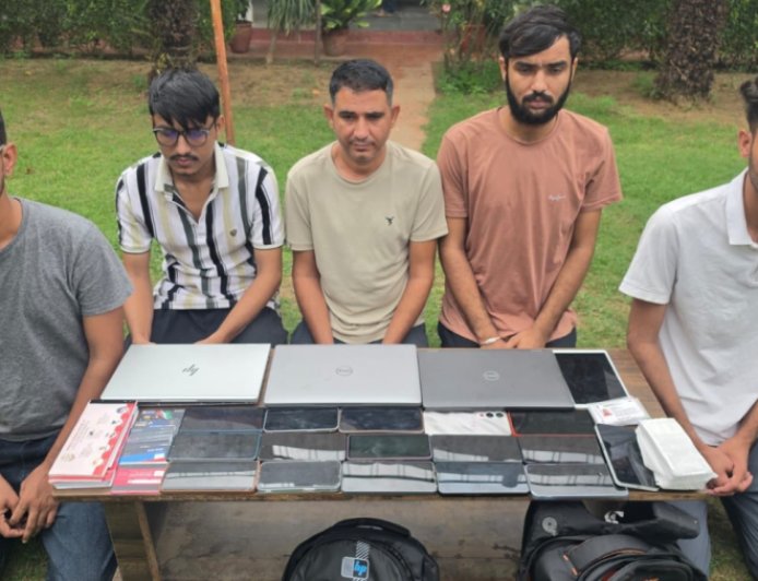 जयपुर में फर्जी गेमिंग कॉल सेंटर का भंडाफोड़, 1 करोड़ की ठगी में 5 गिरफ्तार