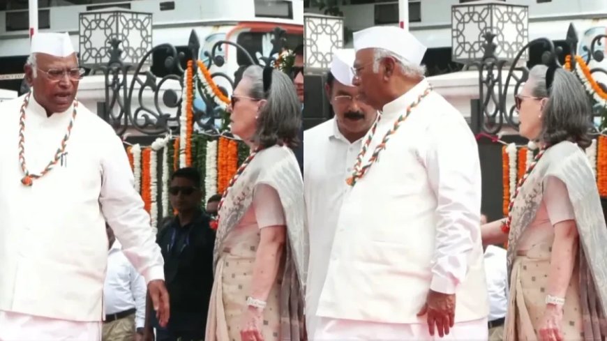 स्वतंत्रता दिवस पर कांग्रेस कार्यालय में वंदे मातरम पर विवाद, सोनिया गांधी का वीडियो वायरल