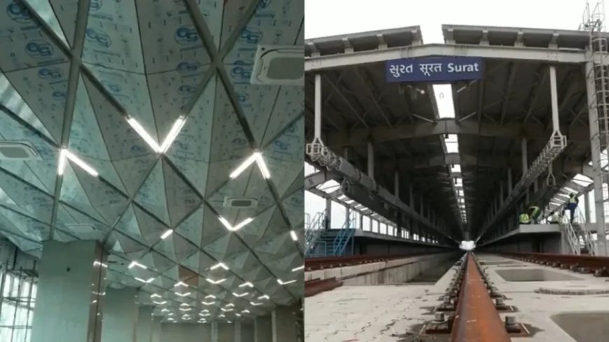 बुलेट ट्रेन के स्टेशन तैयार: मुंबई और सूरत के स्टेशनों का काम अंतिम चरण में, देखें डिजाइन