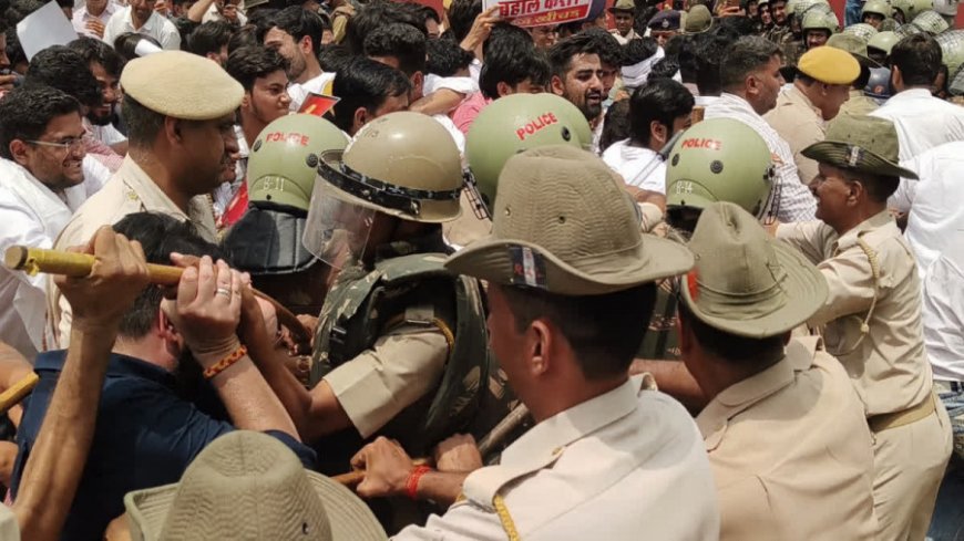 जयपुर छात्रसंघ चुनाव बहाली आंदोलन: विधानसभा घेराव के दौरान पुलिस से तीखी झड़प
