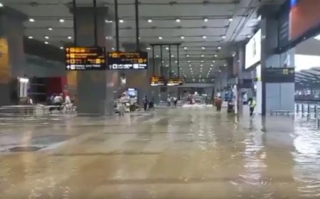 दिल्ली आईजीआई एयरपोर्ट पर भारी जलभराव: टर्मिनल 3 डूबा, 3 फ्लाइट्स जयपुर डायवर्ट