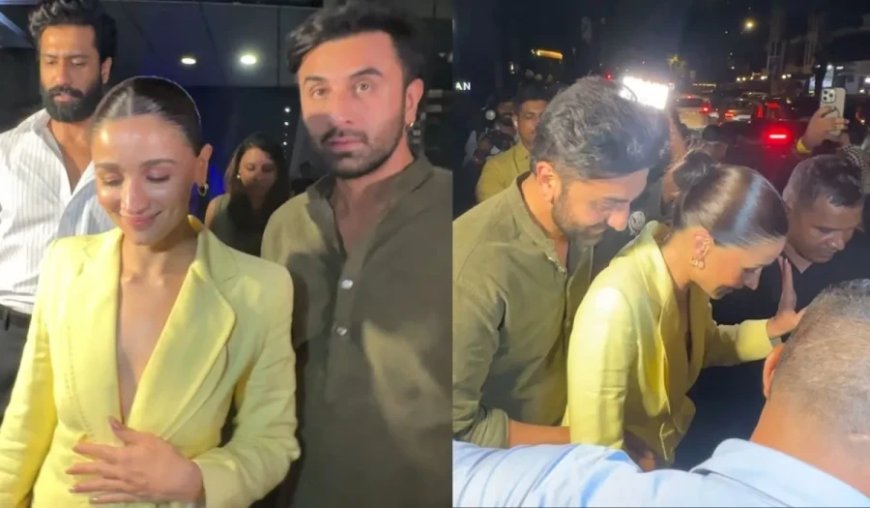 रणबीर कपूर ने भीड़ में किया आलिया भट्ट का बचाव: वायरल वीडियो ने जीता फैंस का दिल