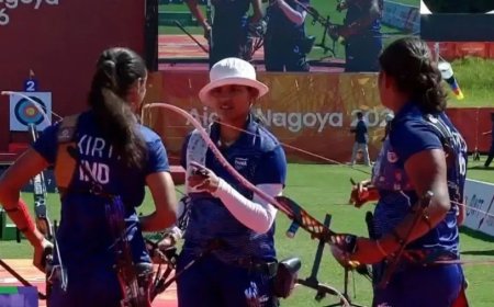 एशियन गेम्स 2026: भारतीय महिला तीरंदाजी टीम ने रचा इतिहास, दक्षिण कोरिया को हराकर जीता ऐतिहासिक गोल्ड