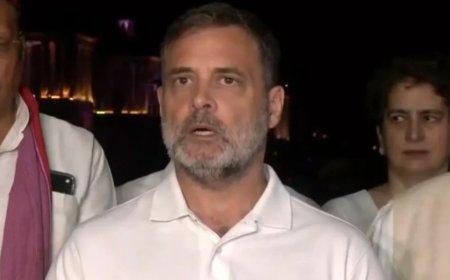 राष्ट्रपति से मिले राहुल गांधी: विपक्ष ने की बैलेट पेपर और चुनाव आयुक्त को हटाने की मांग