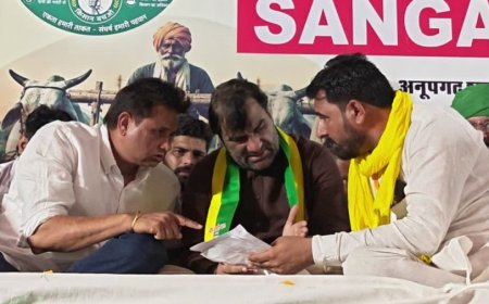 घड़साना किसान आंदोलन: हनुमान बेनीवाल के नेतृत्व में हजारों किसानों का श्रीगंगानगर कूच शुरू