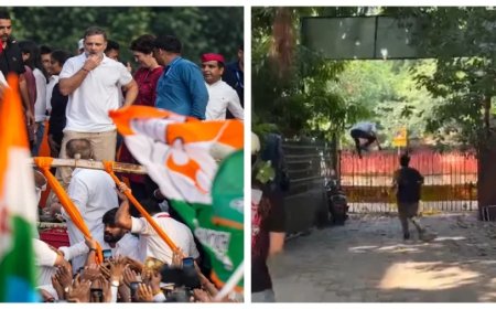 इंडिया ब्लॉक विरोध प्रदर्शन: सौरव दास और आशुतोष रांका हिरासत में, राहुल गांधी ने सांसदों को चाय पर बुलाया