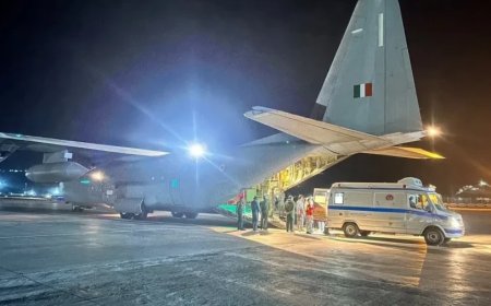 बड़ी खबर: IAF का रात में साहसिक एयरलिफ्ट मिशन, लेह से गंभीर मरीज को दिल्ली एम्स पहुंचाया