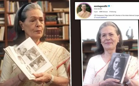 सोनिया गांधी का बड़ा कदम, इंस्टाग्राम पर डेब्यू कर शेयर की ऑटोबायोग्राफी की पहली झलक