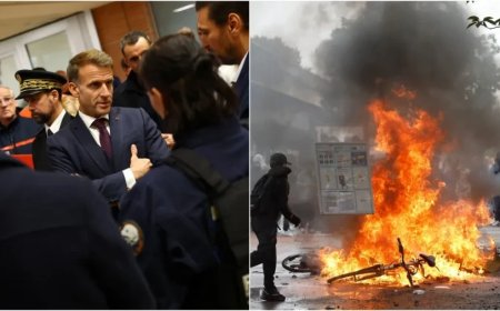 फ्रांस की सड़कों पर हिंसा और आगजनी, राष्ट्रपति मैक्रों की अपील बेअसर, जानें मुख्य अपडेट