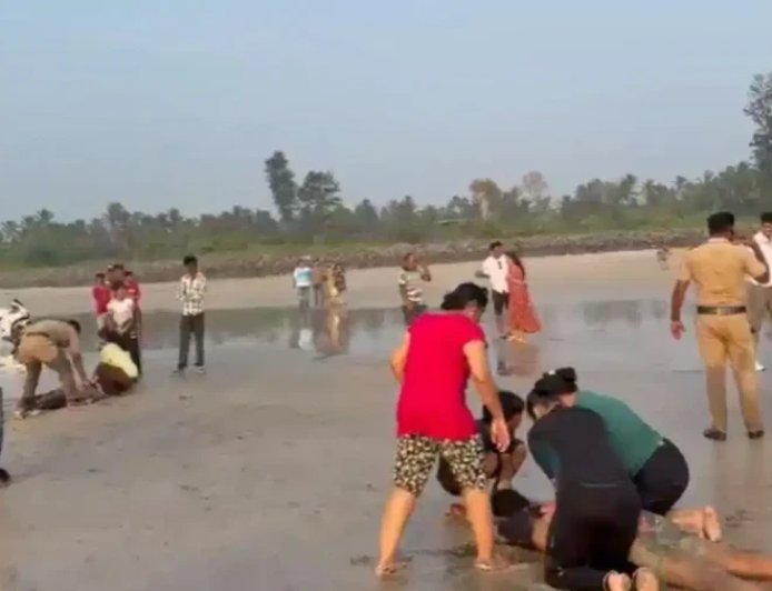 रायगढ़ में बड़ा हादसा: दिवेआगर बीच पर डूबे पुणे के 8 छात्र, पिकनिक मनाते समय हुई मौत