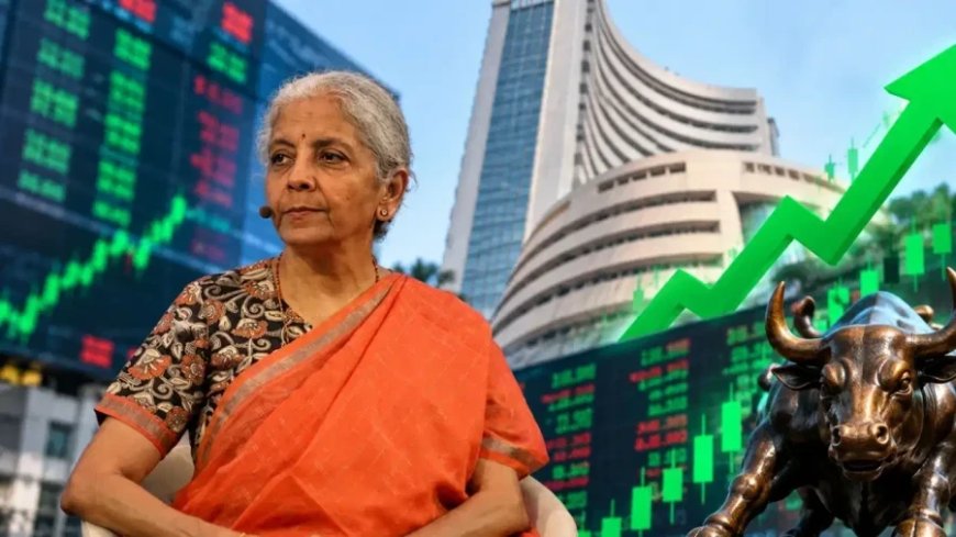 वित्त मंत्री के बयान से शेयर बाजार में बहार, सेंसेक्स 1109 अंक उछला